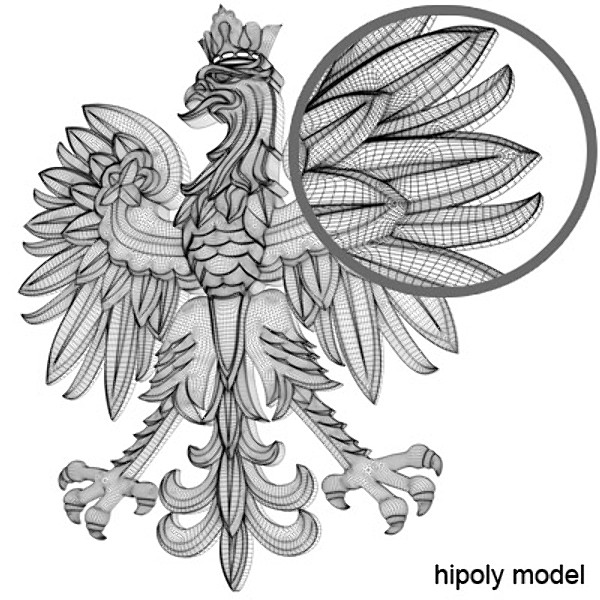 coat arms poland 3d model - Coat of armsl of Poland... by Igor Yakovlev