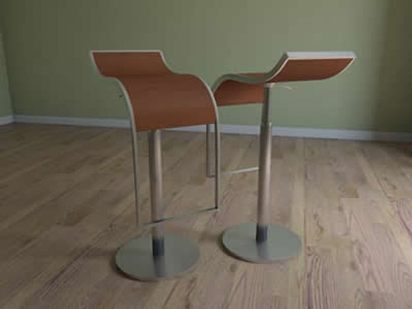 mid-century modern living room furniture 3d ma - Mid-Century Modern Living Room Set by evolution0834