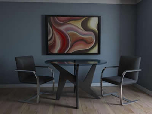 mid-century modern living room furniture 3d ma - Mid-Century Modern Living Room Set by evolution0834