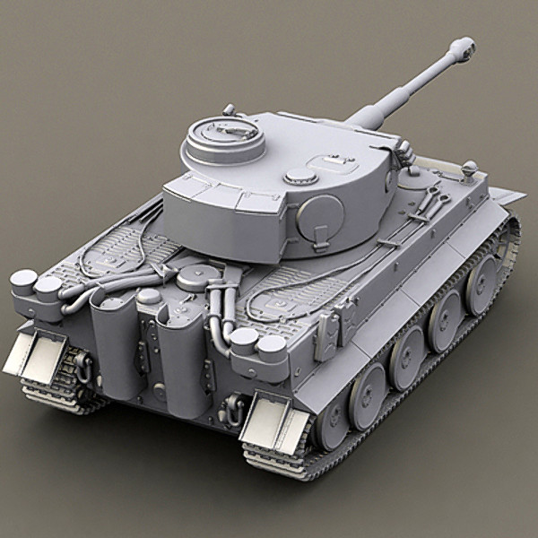 3dsmax german tank tiger - WWII german tank - tiger... by Sunnncho