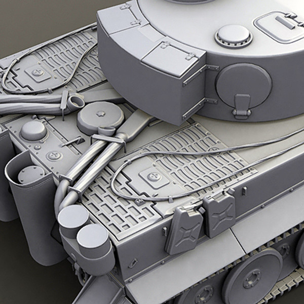 3dsmax german tank tiger - WWII german tank - tiger... by Sunnncho