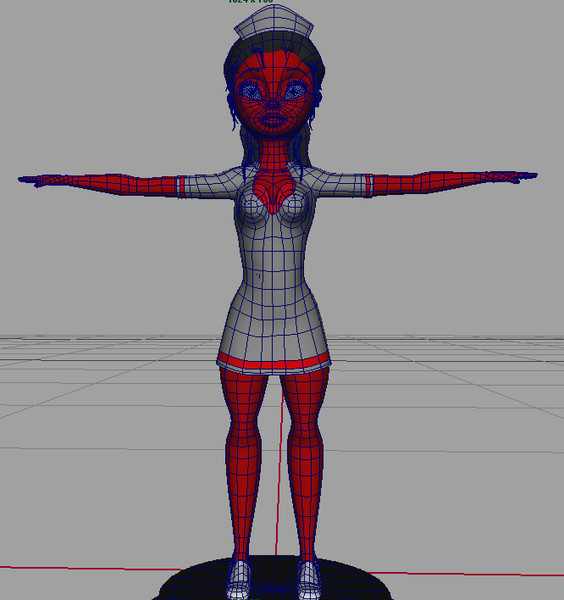 3d model nurse toon girl - Cartoon Nurse Girl by ShaderCo