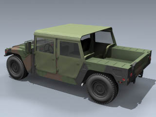 3d model m998 hmmwv nato humvee army - M998 HMMWV (NATO Humvee) by Mesh Factory