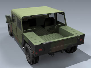 3d model m998 hmmwv nato humvee army - M998 HMMWV (NATO Humvee) by Mesh Factory