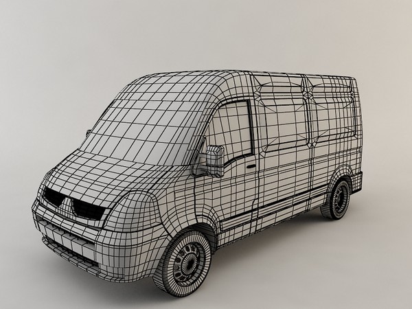 master van 3d model - Renault Master Van... by aldaris81