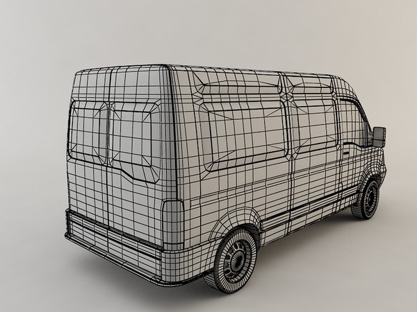 master van 3d model - Renault Master Van... by aldaris81