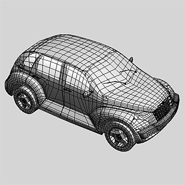 3d model chrysler pt cruiser - PT Cruiser by QLEE