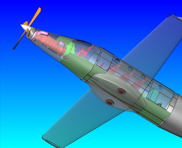 3d pilatus aircraft sat transport model - Transport Aircraft C-28.sat or .dwg by RodgerSaintJohn