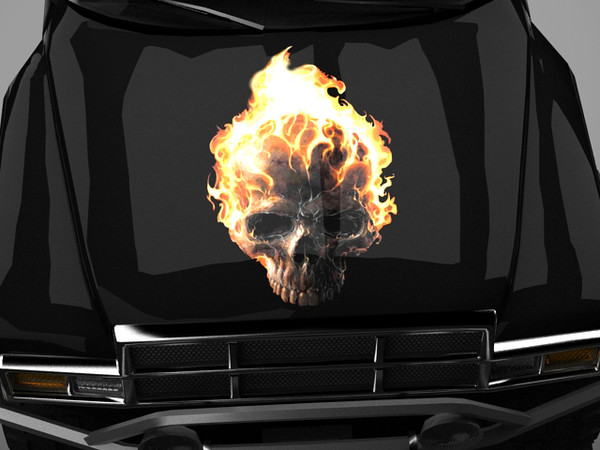 4x4 pickup standard materials 3d 3ds - Flaming Skull 4x4 STANDARD MATERIALS by fabelar