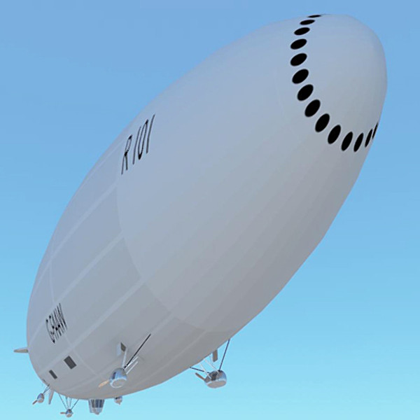 maya british r101 airship - R101 Airship by My3DGuy