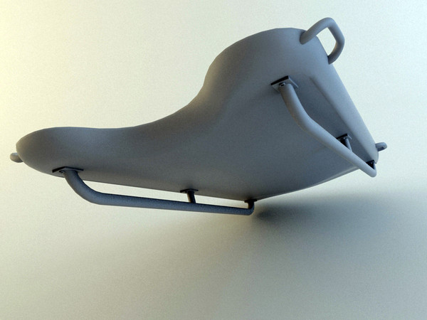 skeleton sled 3d model - Skeleton Sled... by Tornado Studio
