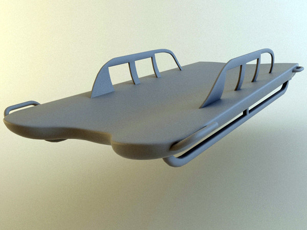skeleton sled 3d model - Skeleton Sled... by Tornado Studio
