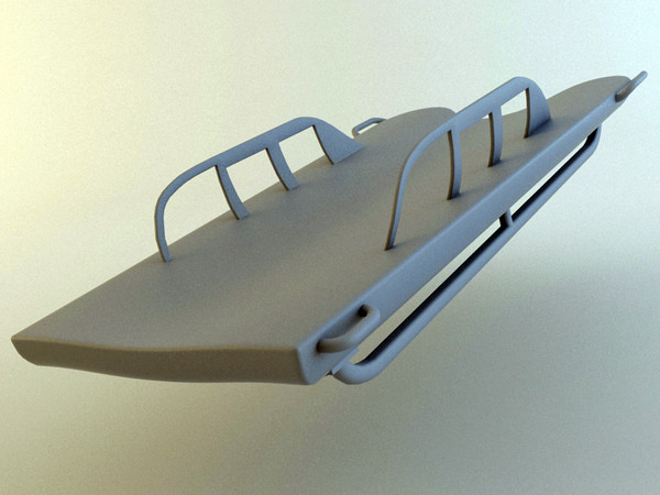 skeleton sled 3d model - Skeleton Sled... by Tornado Studio