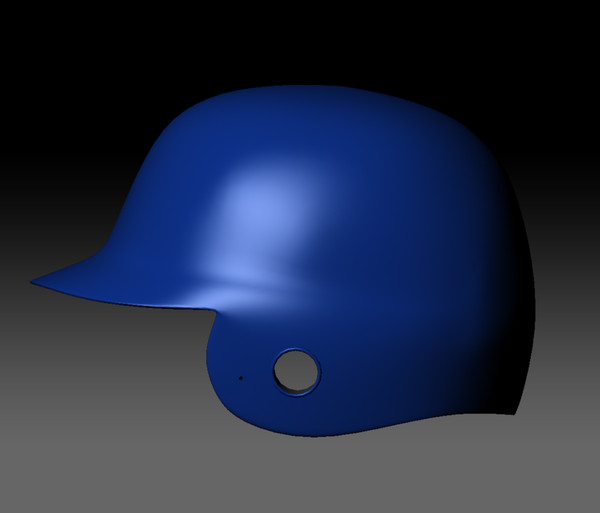 baseball batting helmet 3d model - Batting Helmet... by kenbishop
