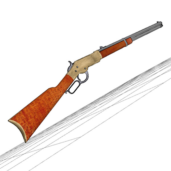3ds 1866 winchester rifle - Winchester 1866 by mostlysquare