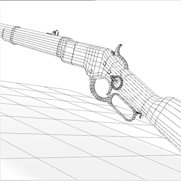 3ds 1866 winchester rifle - Winchester 1866 by mostlysquare