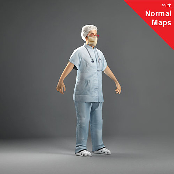 3ds axyz characters human - WWom0006-Tp by axyzdesign