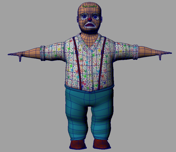 film character ma - Cartoon Clown by ShaderCo