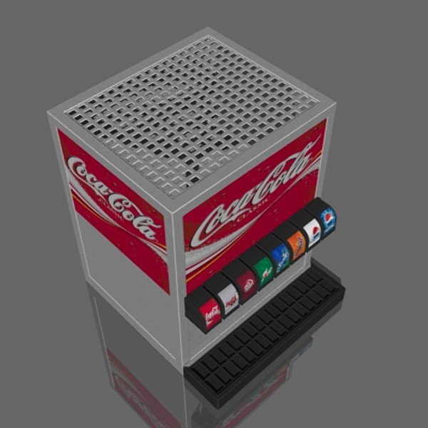 3d soda dispenser model - Soda Dispenser by mostlysquare
