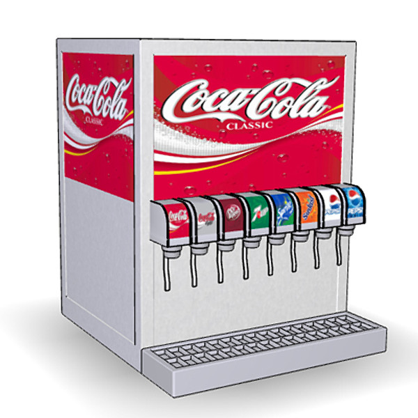 3d soda dispenser model - Soda Dispenser by mostlysquare