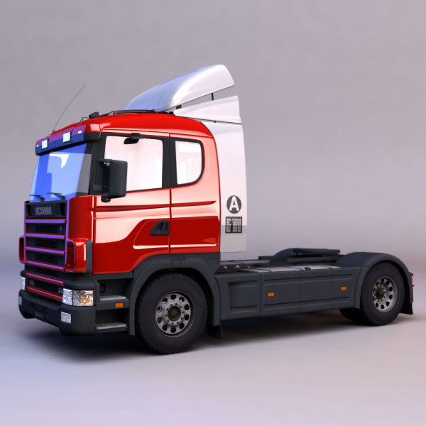 3d scania semi-trailer truck model - Semi-trailer truck by warlockgraphics