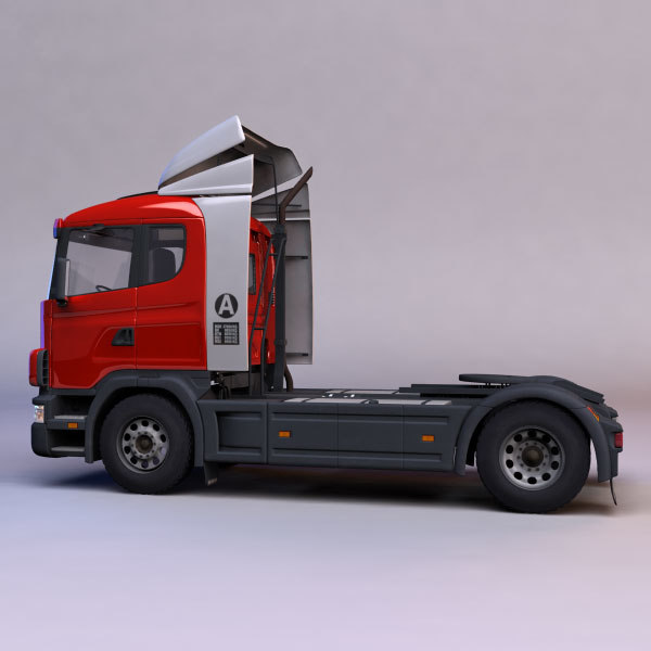 3d scania semi-trailer truck model - Semi-trailer truck by warlockgraphics