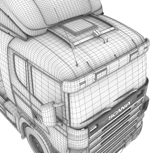 3d scania semi-trailer truck model - Semi-trailer truck by warlockgraphics