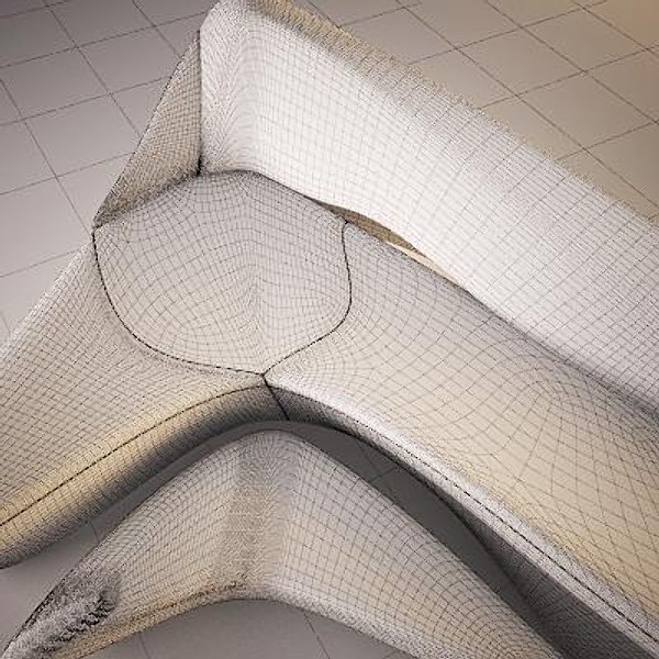 3d model sofa moon - Sofa by Stubborn3D