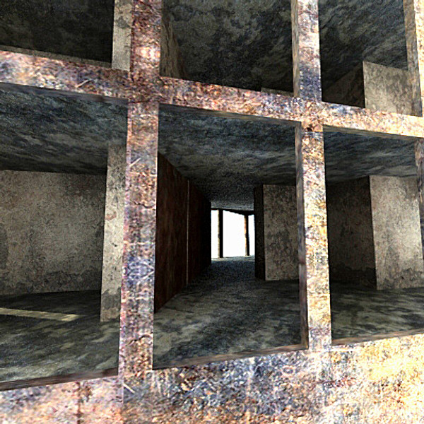 3d sci fi futuristic building model - Ruin Building 07 by 3D_Multimedia