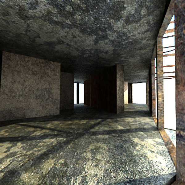 3d sci fi futuristic building model - Ruin Building 07 by 3D_Multimedia