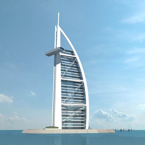 burj arab 3ds - burj arab by thinice