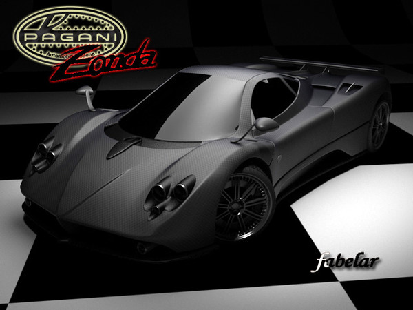 pagani zonda f 3ds - Pagani Zonda F by fabelar