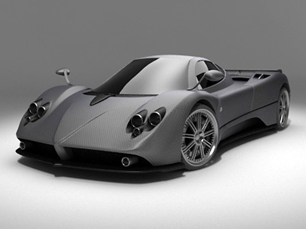 pagani zonda f 3ds - Pagani Zonda F by fabelar