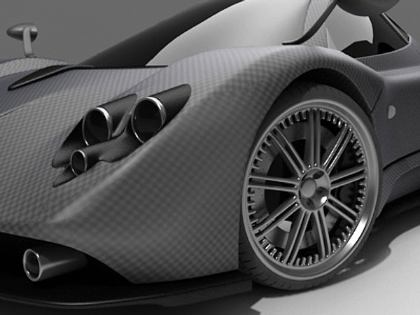 pagani zonda f 3ds - Pagani Zonda F by fabelar