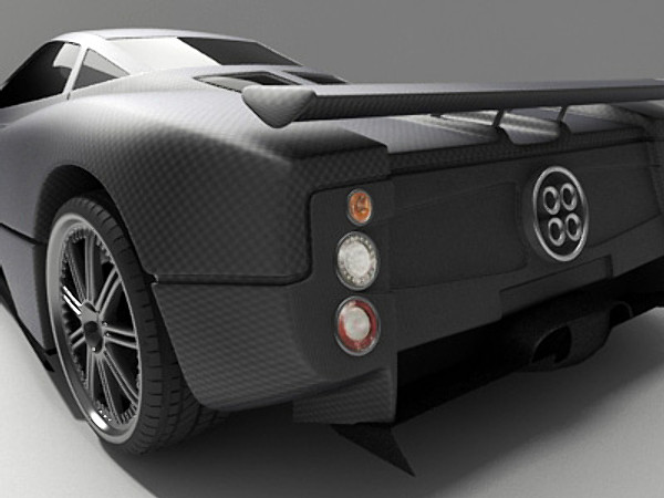 pagani zonda f 3ds - Pagani Zonda F by fabelar