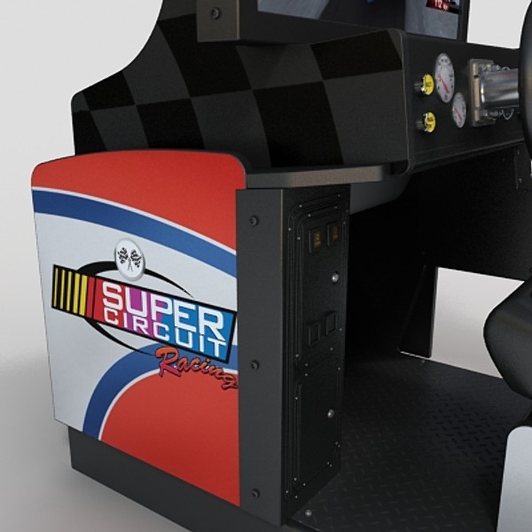 arcade racing 3d model - arcade racing by monkeyodoom