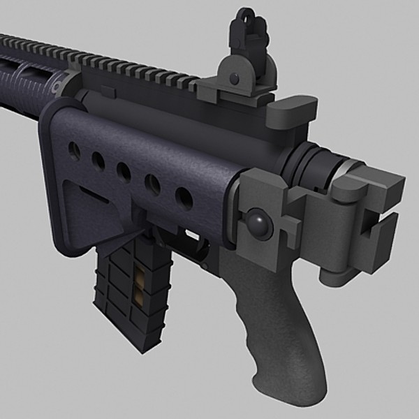 commando assault rifle para 3ds - Para Tactical Target Rifle by Sandu_Bublic