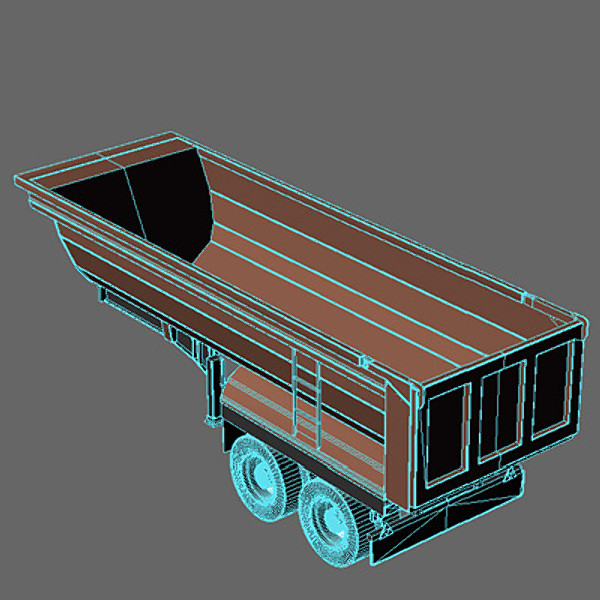 obj tipper semitrailer - Tipper Semitrailer by ArqArt3D