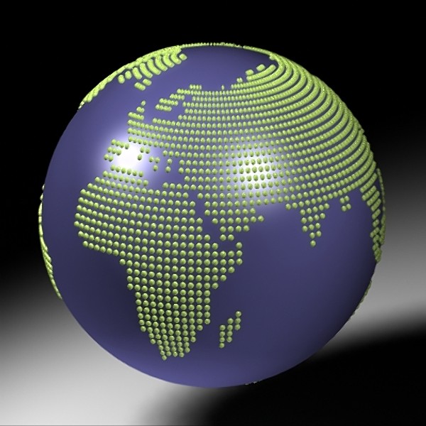 stylized globe 3d model - Ball_Earth.zip by RJackson