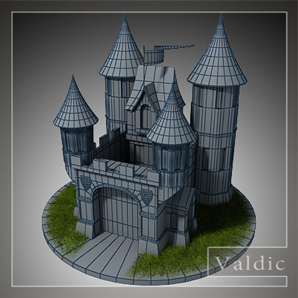 castle animation max - Castle by valdic