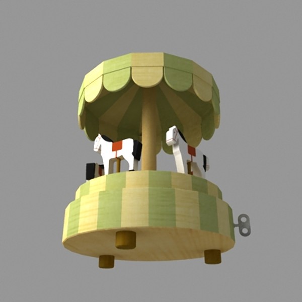 wooden carousel toy 3d max - Horse Carousel by AndreaG