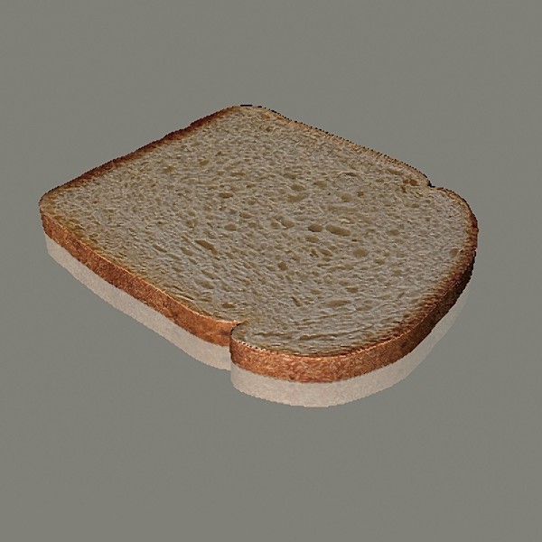 3d model bread slice - Bread Slice by mostlysquare