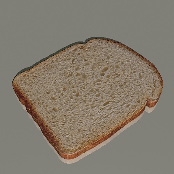3d model bread slice - Bread Slice by mostlysquare