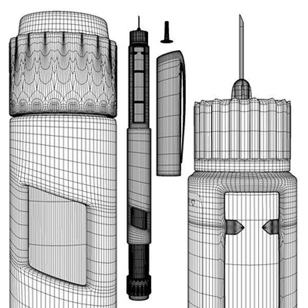 insulin novo rapid 3d 3ds - Insulin FlexPen Novorapid by NesAn Studio