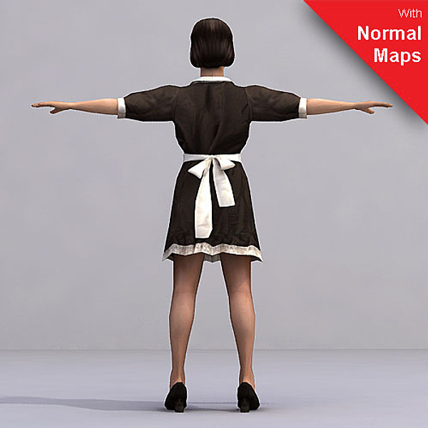 axyz rigged characters 3d max - WWom0003-CS by axyzdesign