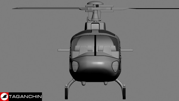 eurocopter as350 helicopter 3d x - Eurocopter AS350 by 3dthings