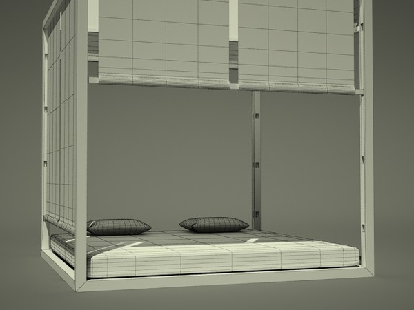 3d model four-poster bed - Four-poster bed 2 by fabelar