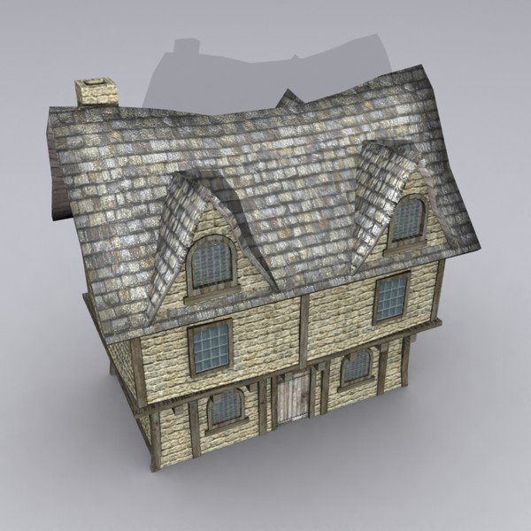 medieval fantasy house pack 3d model - Low Poly Medieval Fantasy House Model Pack by Game Model Creations