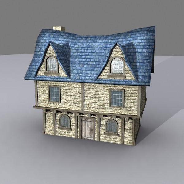 medieval fantasy house pack 3d model - Low Poly Medieval Fantasy House Model Pack by Game Model Creations