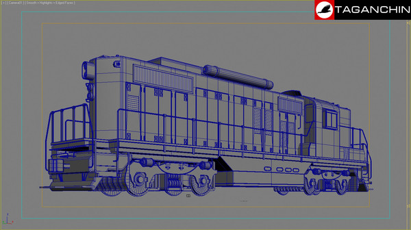 3ds max train gp9 2555 - train GP9 2555 by 3dthings